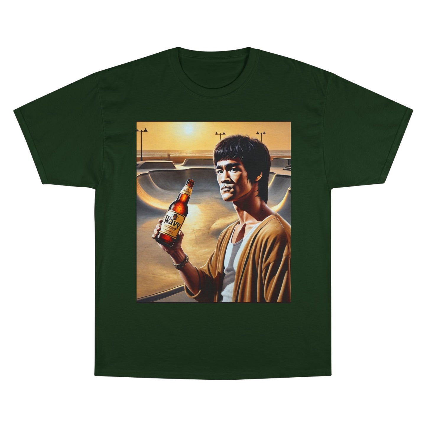Retro Champion T-Shirt - Bruce Lee Inspired Art for Casual Style