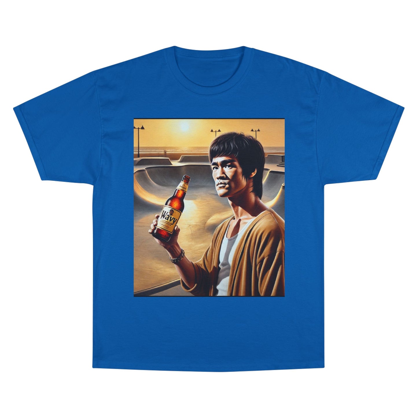Retro Champion T-Shirt - Bruce Lee Inspired Art for Casual Style