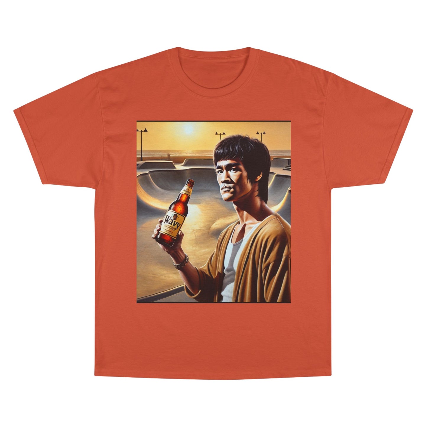 Retro Champion T-Shirt - Bruce Lee Inspired Art for Casual Style