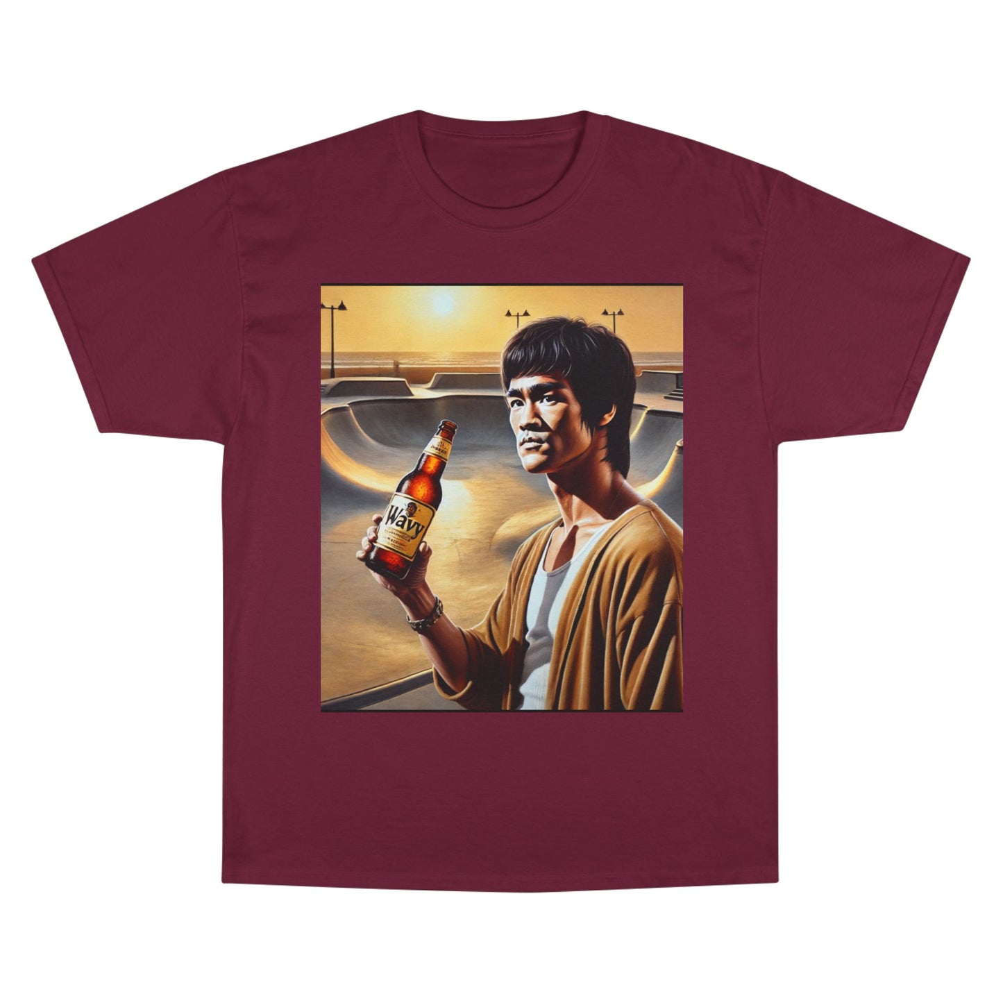 Retro Champion T-Shirt - Bruce Lee Inspired Art for Casual Style