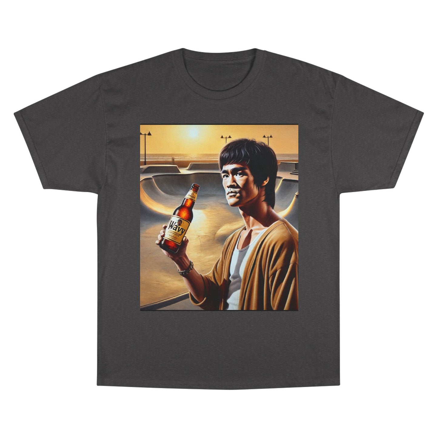 Retro Champion T-Shirt - Bruce Lee Inspired Art for Casual Style