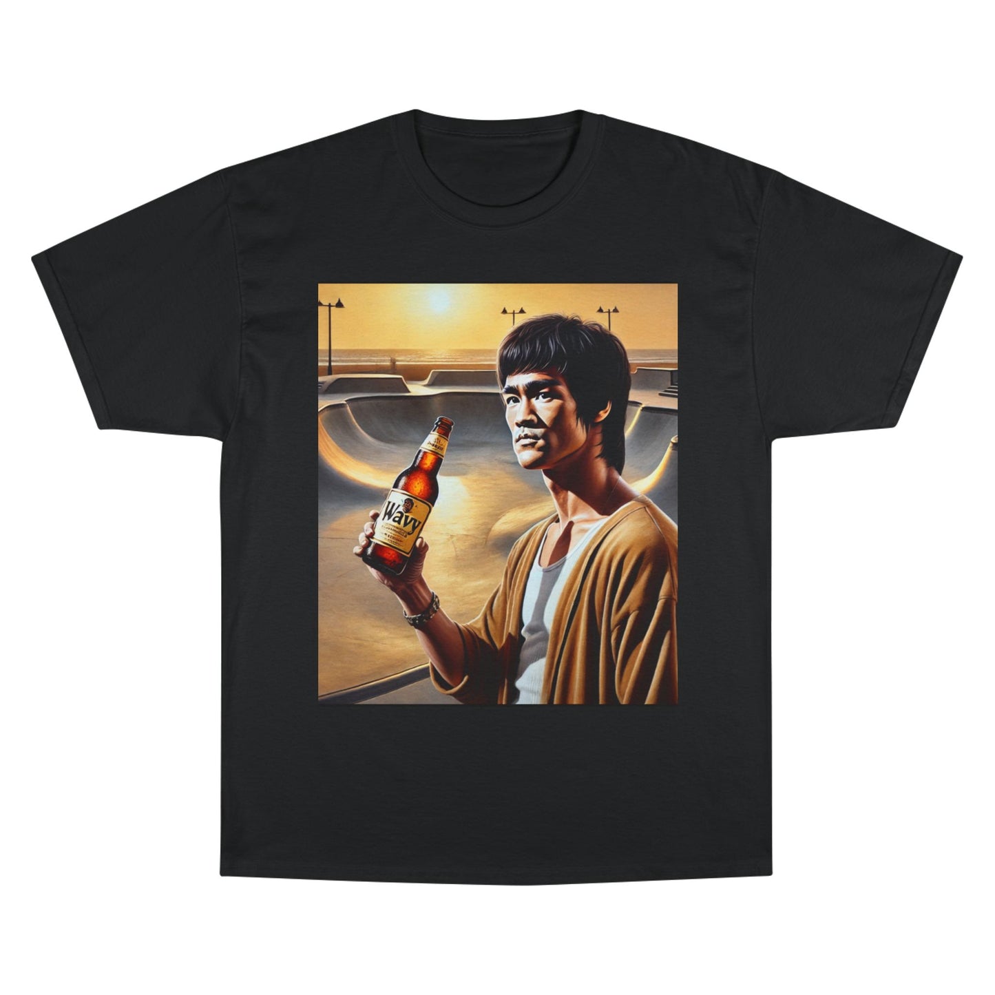 Retro Champion T-Shirt - Bruce Lee Inspired Art for Casual Style