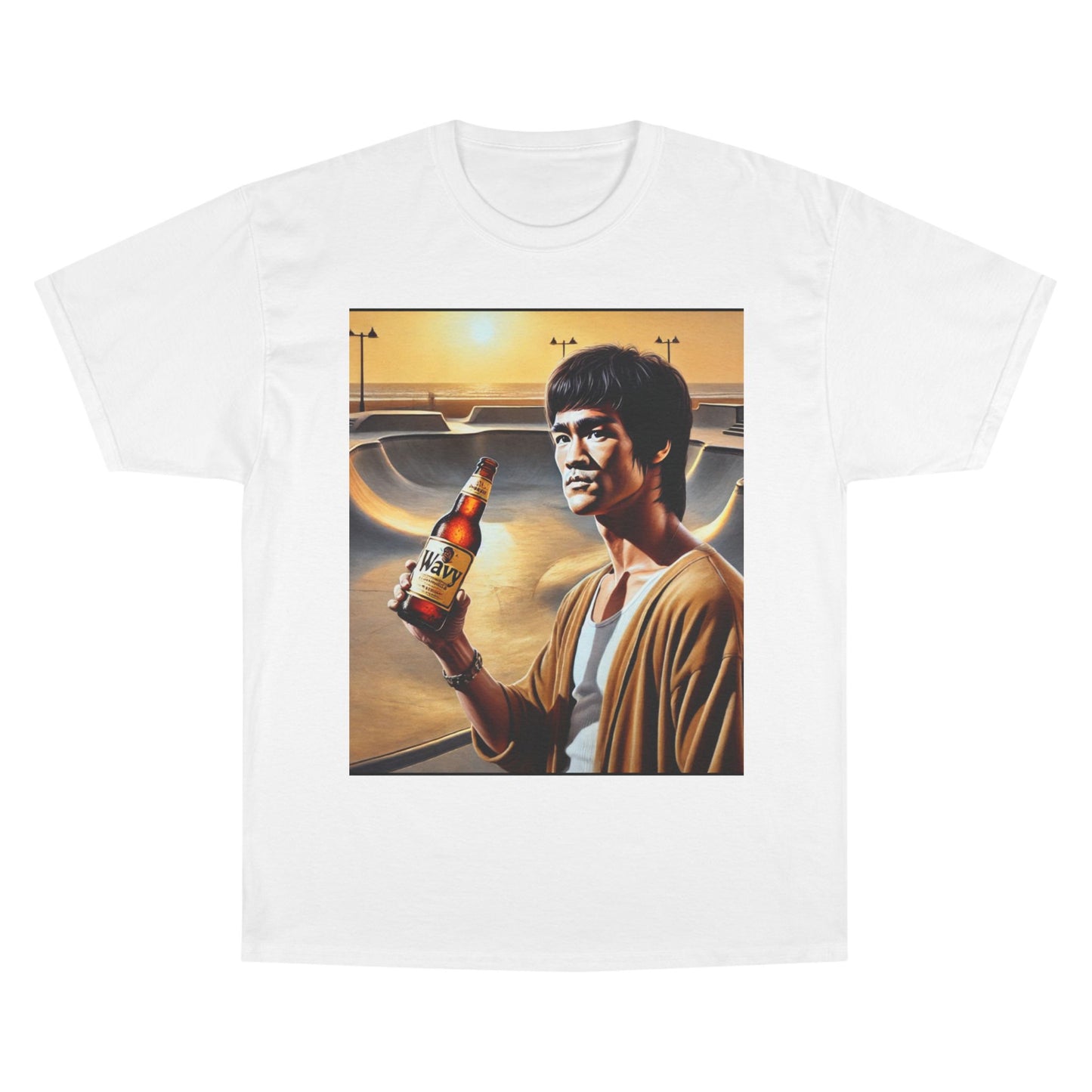 Retro Champion T-Shirt - Bruce Lee Inspired Art for Casual Style