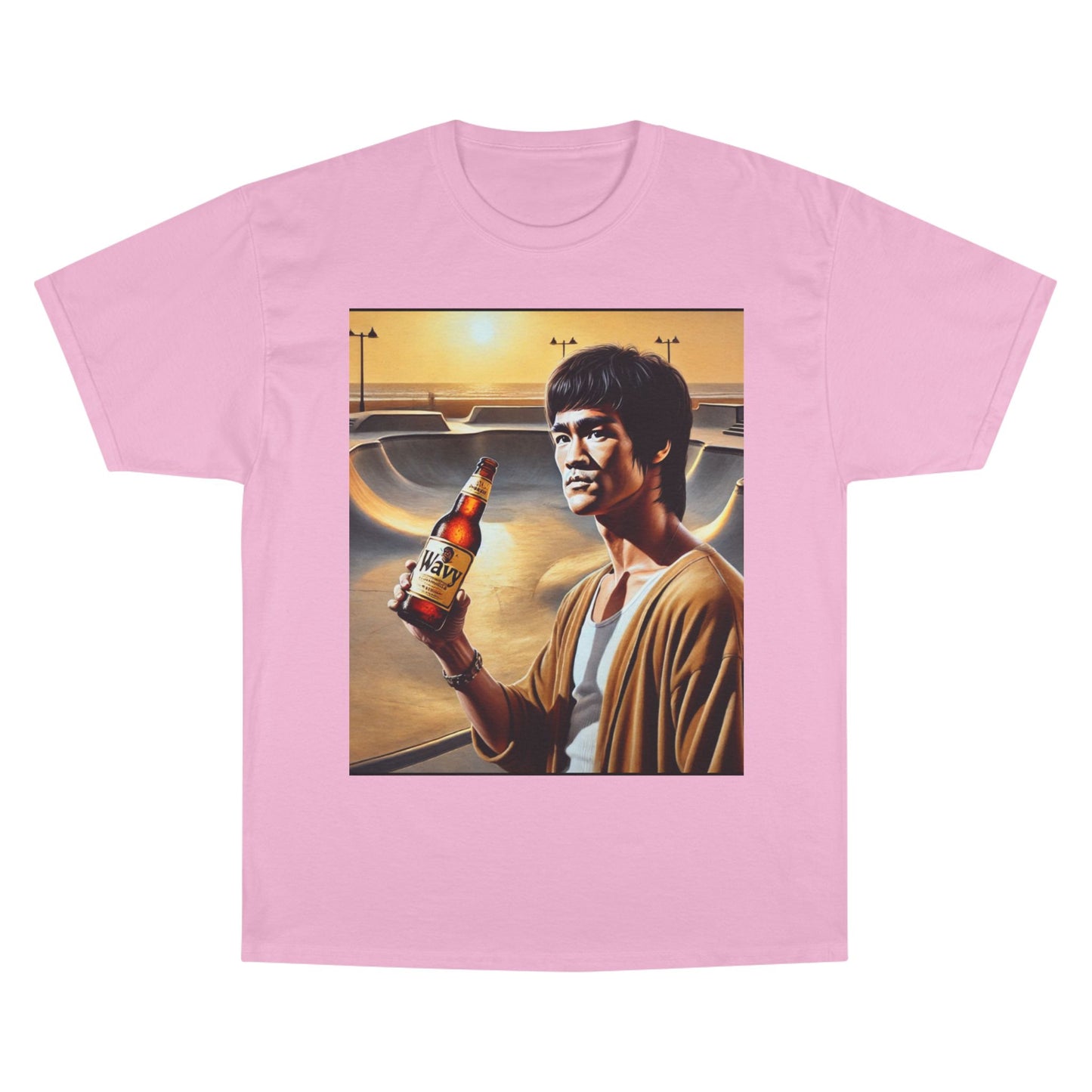Retro Champion T-Shirt - Bruce Lee Inspired Art for Casual Style