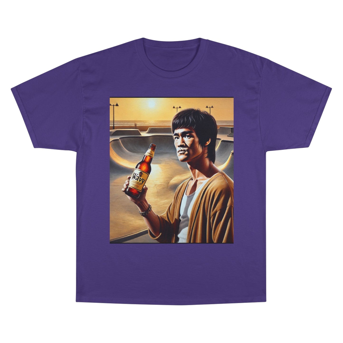 Retro Champion T-Shirt - Bruce Lee Inspired Art for Casual Style