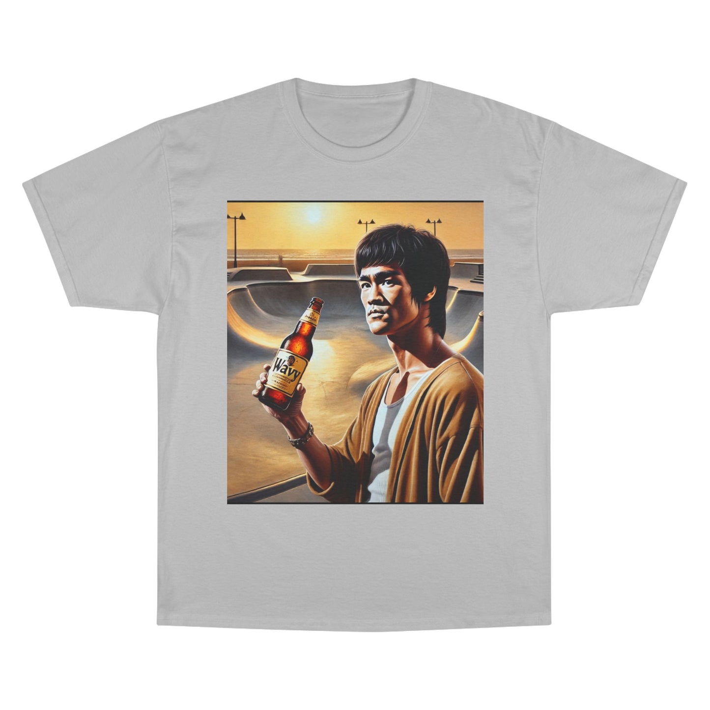 Retro Champion T-Shirt - Bruce Lee Inspired Art for Casual Style